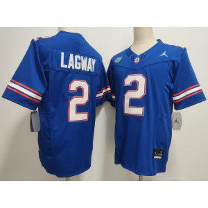 NCAA Florida Gators 2 DJ Lagway Blue F.U.S.E. Vapor Limited Men Jersey