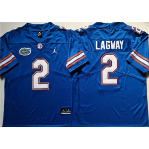NCAA Florida Gators 2 DJ Lagway Royal Vapor Limited Men Jersey