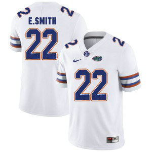 NCAA Florida Gators 22 E.Smith White College Football Men Jersey