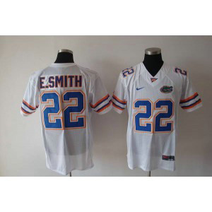 NCAA Florida Gators 22 E.Smith White Men Jersey