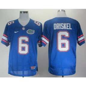 NCAA Florida Gators 6 Jeff Driskel Blue Men Jersey
