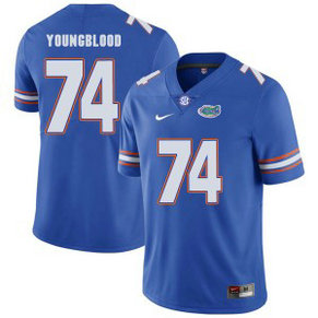 NCAA Florida Gators 74 Jack Youngblood Blue College Football Men Jersey