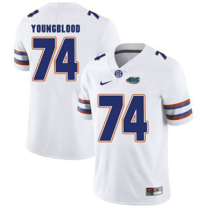 NCAA Florida Gators 74 Jack Youngblood White College Football Men Jersey
