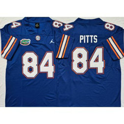 NCAA Florida Gators 84 PITTS Blue Men Jersey
