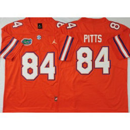 NCAA Florida Gators 84 PITTS Orange Men Jersey