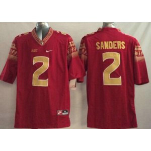 NCAA Florida State Seminoles 2 Deion Sanders Red Limited Limited Men Jersey