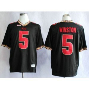 NCAA Florida State Seminoles 5 Jameis Winston Black Men Jersey