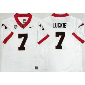 NCAA Georgia Bulldogs 7 Lawson Luckie White F.U.S.E. Vapor Limited Men Jersey