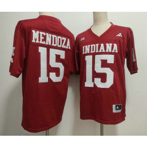 NCAA Indiana Hoosiers 15 Fernando Mendoza Red Vapor Limited Men Jersey