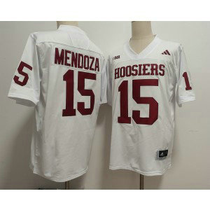 NCAA Indiana Hoosiers 15 Fernando Mendoza White Vapor Limited Men Jersey