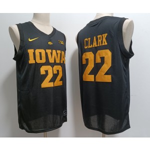 NCAA Iowa Hawkeyes 22 Caitlin Clark Black Nike Men Jersey
