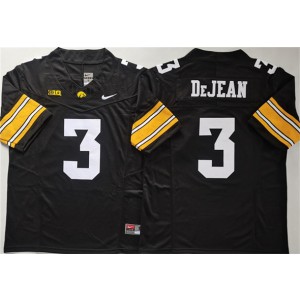 NCAA Iowa Hawkeyes 3 Cooper DeJean Black F.U.S.E. Vapor Limited Men Jersey