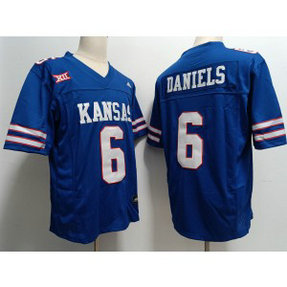 NCAA Kansas Jayhawks 6 Daniels Blue Limited Men Jersey