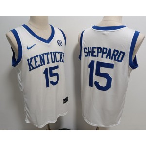 NCAA Kentucky Wildcats 15 Reed Sheppard White Vapor Limited Men Jersey
