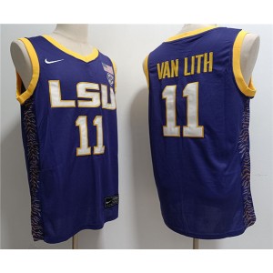 NCAA LSU Tigers 11 Hailey Van Lith Purple Vapor Limited Men Jersey