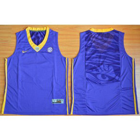 NCAA LSU Tigers Blank Purple Men Jersey