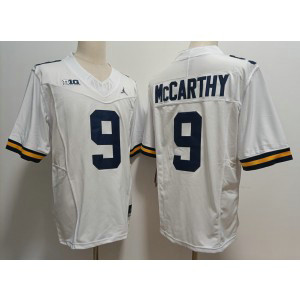 NCAA Michigan Wolverines 9 JJ Mccarthy White 2023 F.U.S.E Vapor Limited Men Jersey