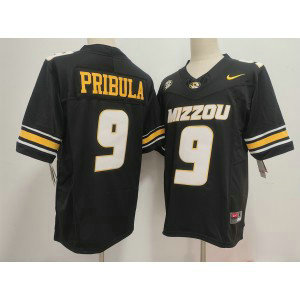 NCAA Missouri Tigers 9 Beau Pribula Black F.U.S.E. Vapor Limited Men Jersey