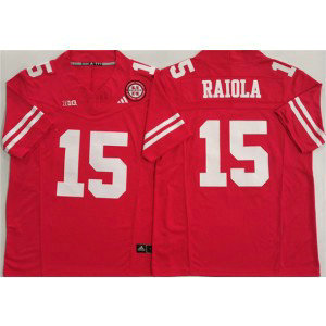 NCAA Nebraska Cornhuskers 15 Dylan Raiola Red F.U.S.E. Vapor Limited Men Jersey