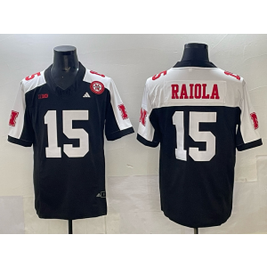 NCAA Nebraska Cornhuskers 15 Raiola Black F.U.S.E. Vapor Limited Men Jersey