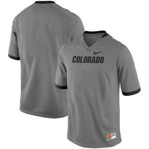 NCAA Nike Colorado Buffaloes Gray Custom Men Jersey