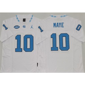 NCAA North Carolina Tar Heels 10 Drake Maye White F.U.S.E. Vapor Limited Men Jersey