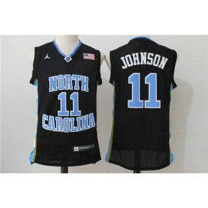 NCAA North Carolina Tar Heels 11 Brice Johnson Black Men Jersey