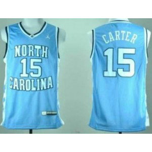 NCAA North Carolina Tar Heels 15 Vince Carter Blue Men Jersey 1