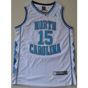 NCAA North Carolina Tar Heels 15 Vince Carter White Men Jersey 1