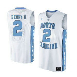 NCAA North Carolina Tar Heels 2 Joel Berry II White Basketball Men Jersey NCAA North Carolina Tar Heels 2 Joel Berry II White Basketball Men Jersey
