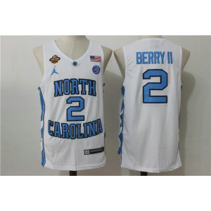 NCAA North Carolina Tar Heels 2 Joel Berry II White College Basketball Men Jersey