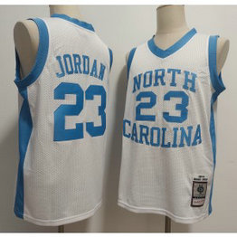 NCAA North Carolina Tar Heels 23 Michael Jordan 1983-84 White Vapor Limited Men Jersey