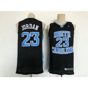 NCAA North Carolina Tar Heels 23 Michael Jordan Black Jordan Men Jersey