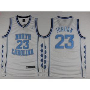 NCAA North Carolina Tar Heels 23 Michael Jordan White Men Jersey 1