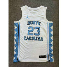 NCAA North Carolina Tar Heels 23 Michael Jordan White Vapor Limited Men Jersey