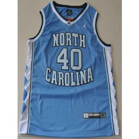 NCAA North Carolina Tar Heels 40 Harrison Barnes Blue Men Jersey 1