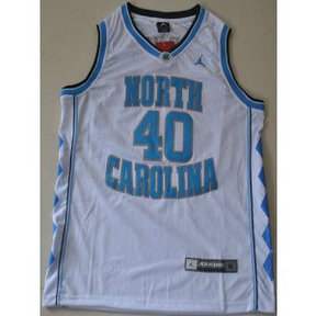 NCAA North Carolina Tar Heels 40 Harrison Barnes White Men Jersey 1