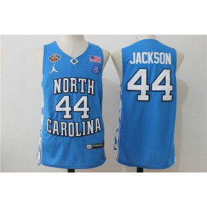 NCAA North Carolina Tar Heels 44 Justin Jackson Blue Basketball Men Jersey