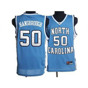 NCAA North Carolina Tar Heels 50 Tyler Hansbrough Blue Men Jersey