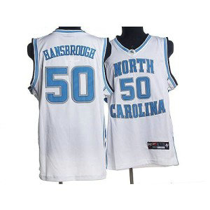 NCAA North Carolina Tar Heels 50 Tyler Hansbrough White Men Jersey