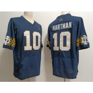 NCAA Notre Dame 10 Sam Hartman Navy Limited Men Jersey