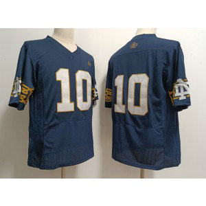 NCAA Notre Dame 10 Sam Hartman Navy Without Name Limited Men Jersey