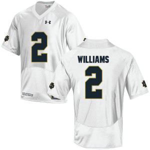 NCAA Notre Dame Fighting Irish 2 Dexter Williams White College Football Men Jersey