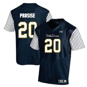 NCAA Notre Dame Fighting Irish 20 C.J. Prosise Navy College Football Men Jersey
