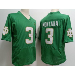 NCAA Notre Dame Fighting Irish 3 Joe Montana Green Vapor Limited Men Jersey 1