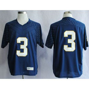NCAA Notre Dame Fighting Irish 3 Joe Montana Navy Blue Men Jersey
