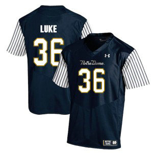 NCAA Notre Dame Fighting Irish 36 Cole Luke Navy College Football Men Jersey