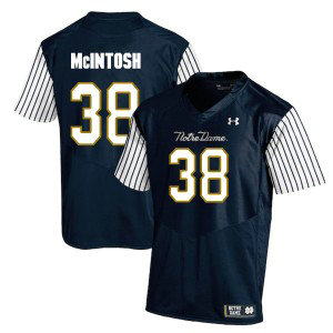 NCAA Notre Dame Fighting Irish 38 Deon McIntosh Navy College Football Men Jersey