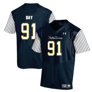 NCAA Notre Dame Fighting Irish 91 Sheldon Day Navy College Football Men Jersey