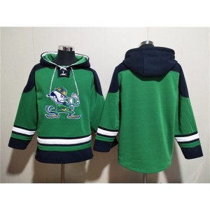 NCAA Notre Dame Fighting Irish Green Ageless Must-Have Lace-Up Pullover Hoodie